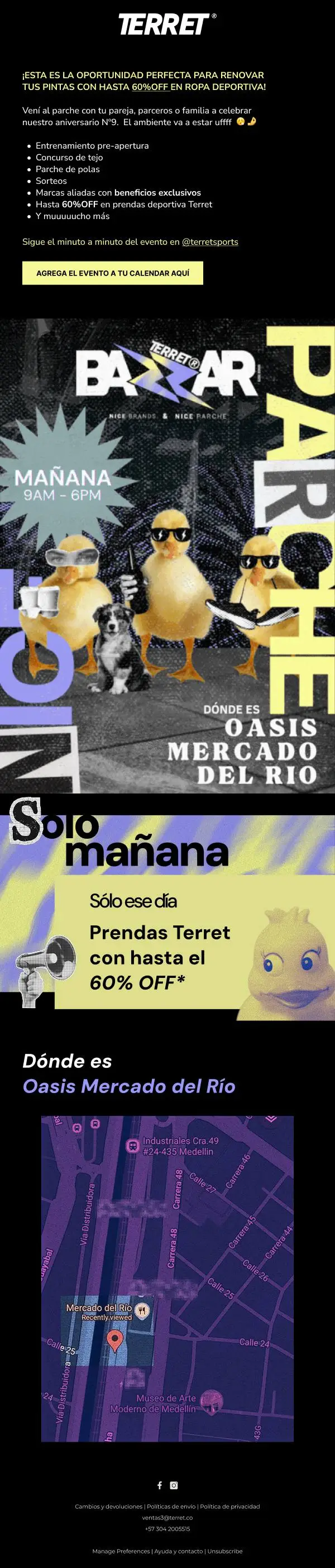 EM evento BAZZAR es mañana
